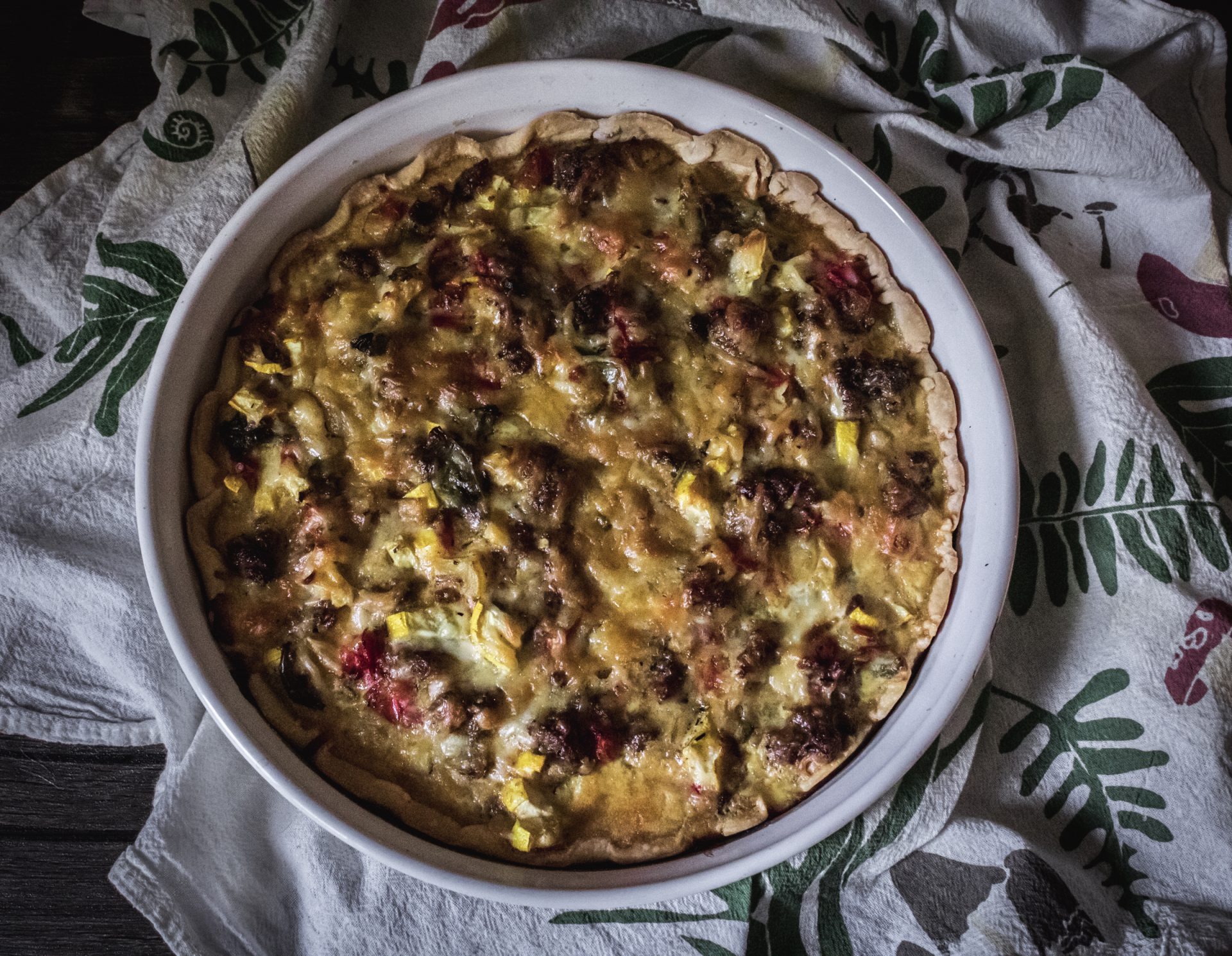 Savory Herb and Summer Vegetable Tart