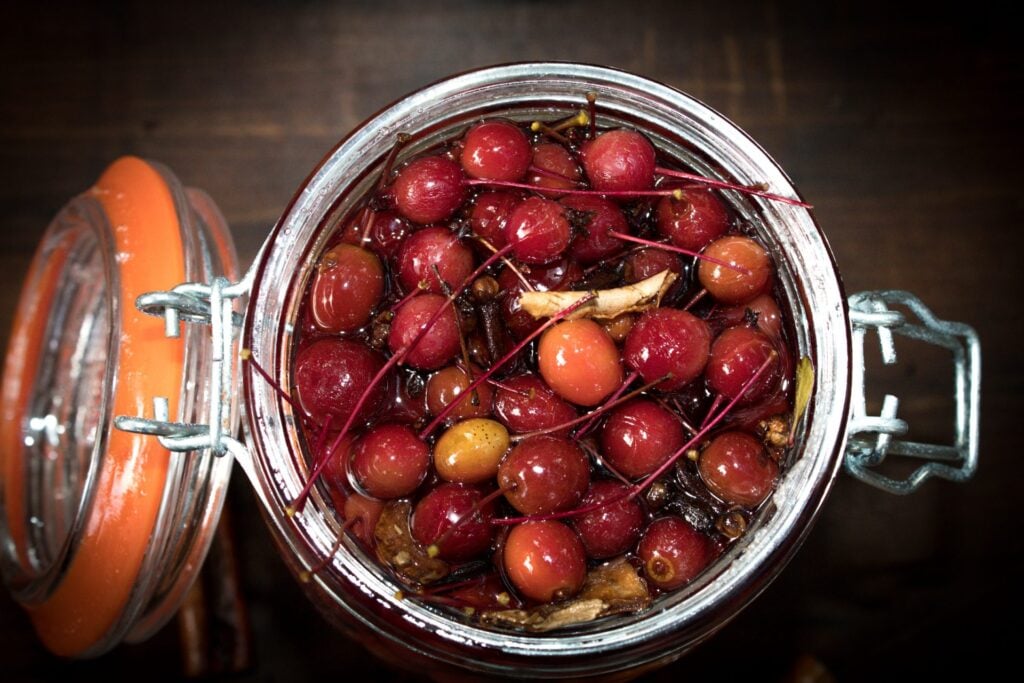 pickled crabapple