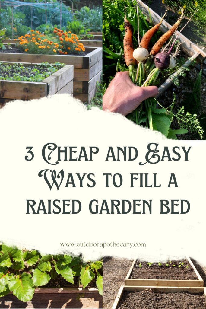 3 Cheap And Easy Ways To Fill A Raised Garden Bed - The Outdoor Apothecary