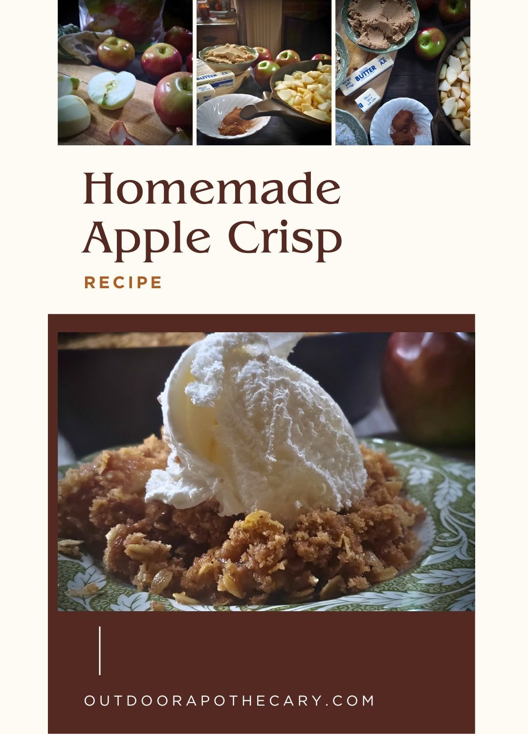 homemade apple crisp