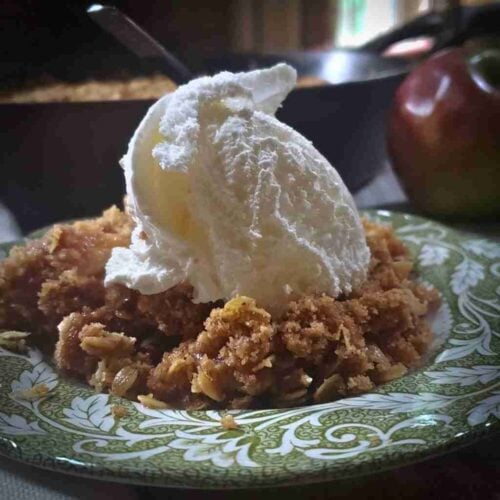 homemade apple crisp