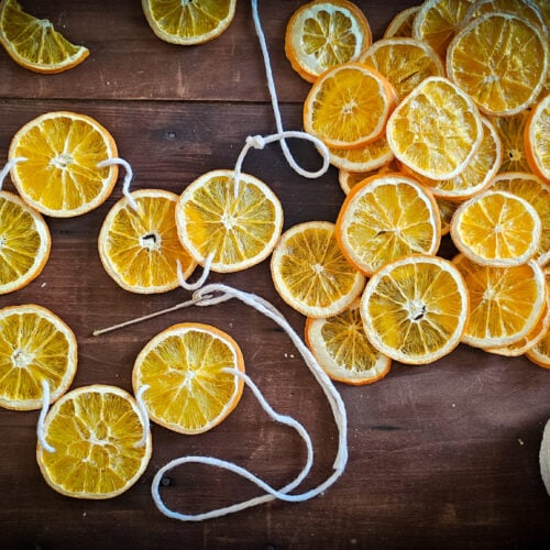 dried orange garland