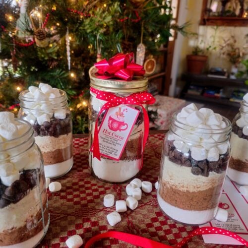 The Outdoor Apothecary hot cocoa in a mason jar gift