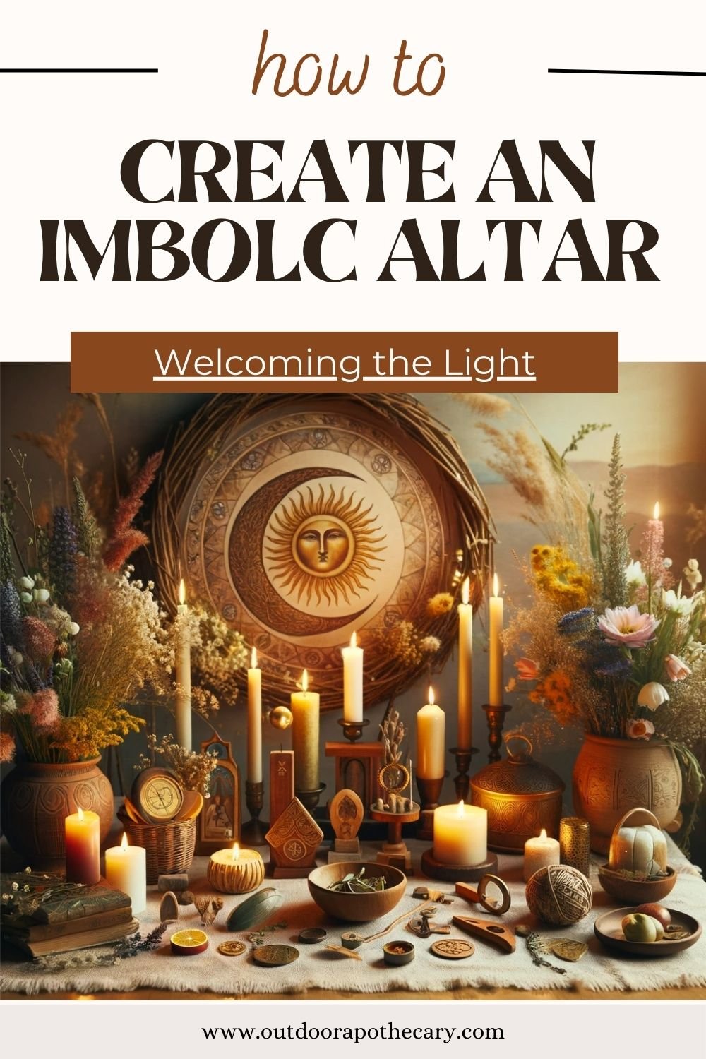 The Outdoor Apothecary imbolc altar