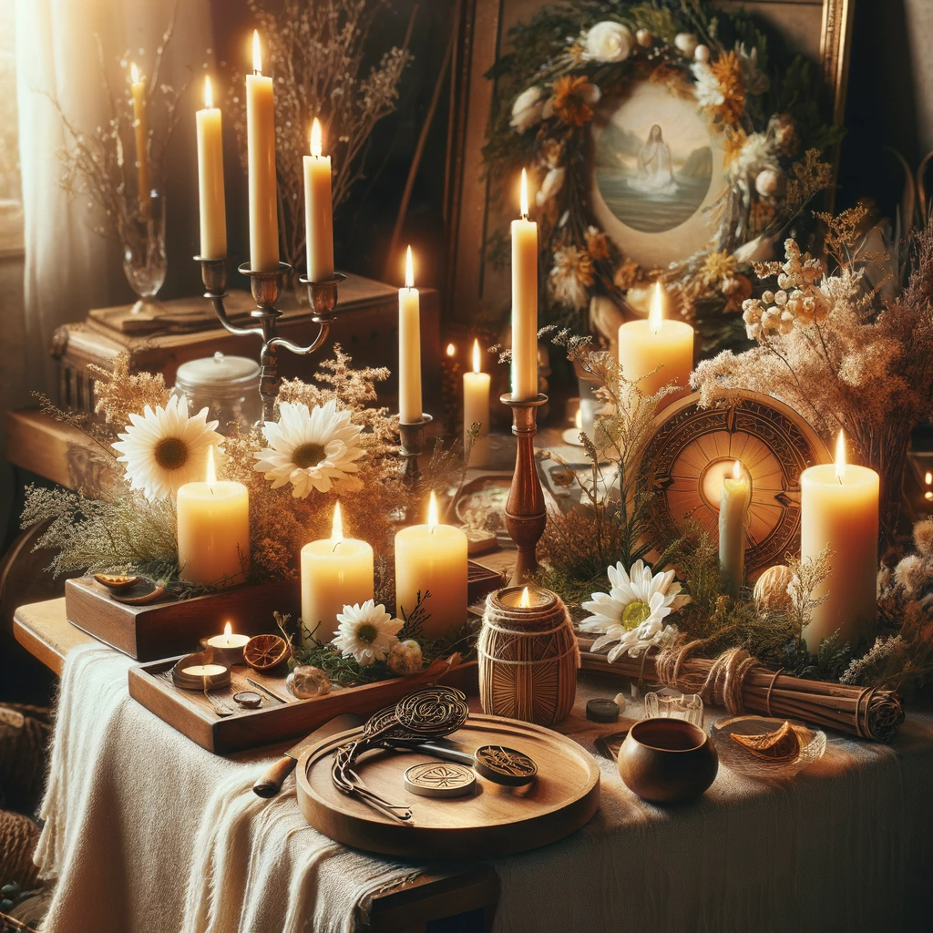 The Outdoor Apothecary imbolc altar