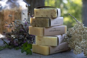 soap stacked up