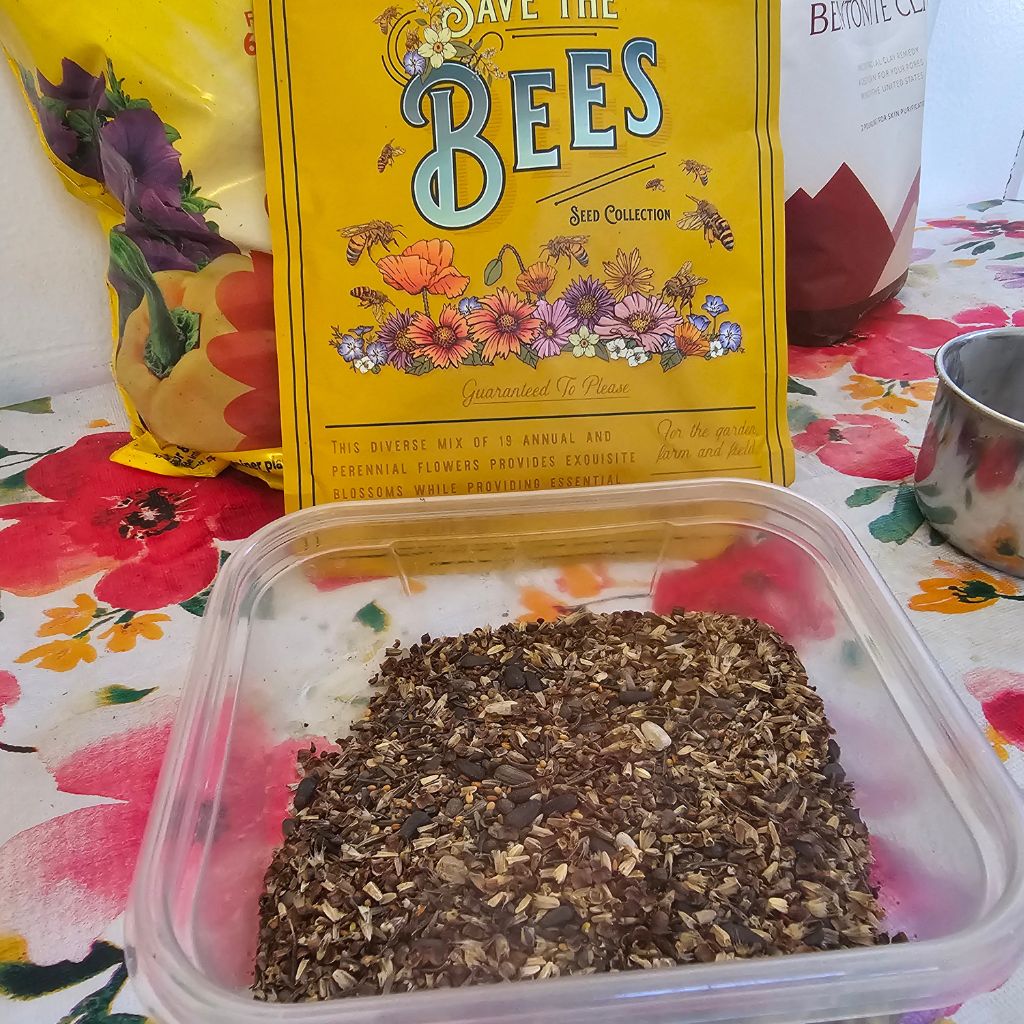 The Outdoor Apothecary DIY seed bombs save the bees seed mix
