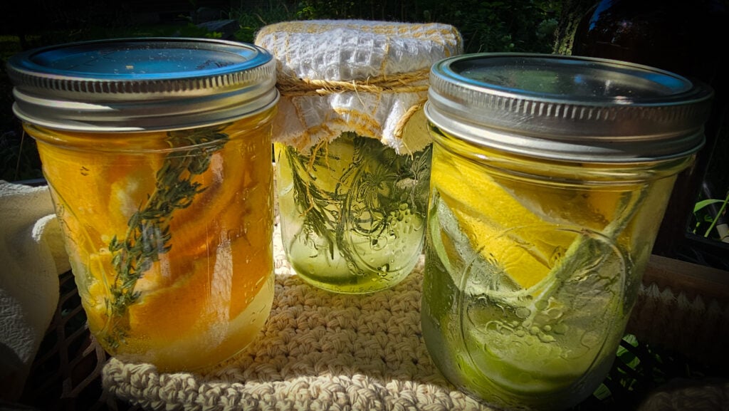 The Outdoor Apothecary infused vinegars