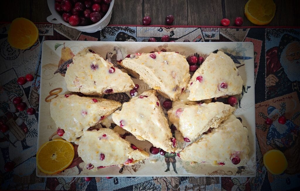 The Outdoor Apothecary cranberry orange scones