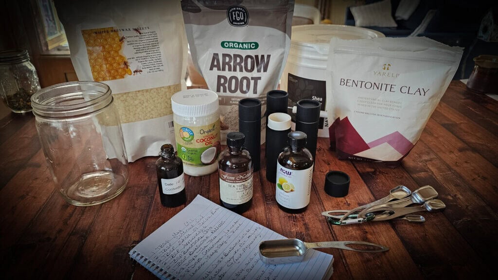 homemade natural deodorant
