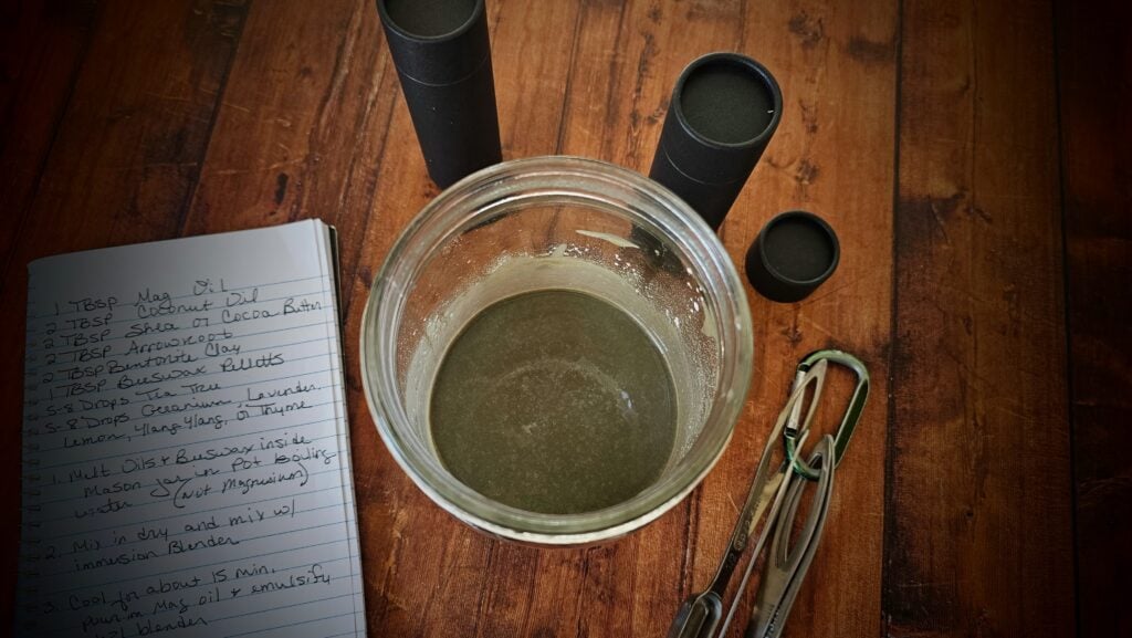 homemade natural deodorant