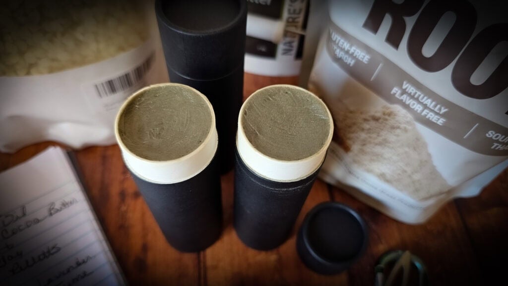homemade natural deodorant