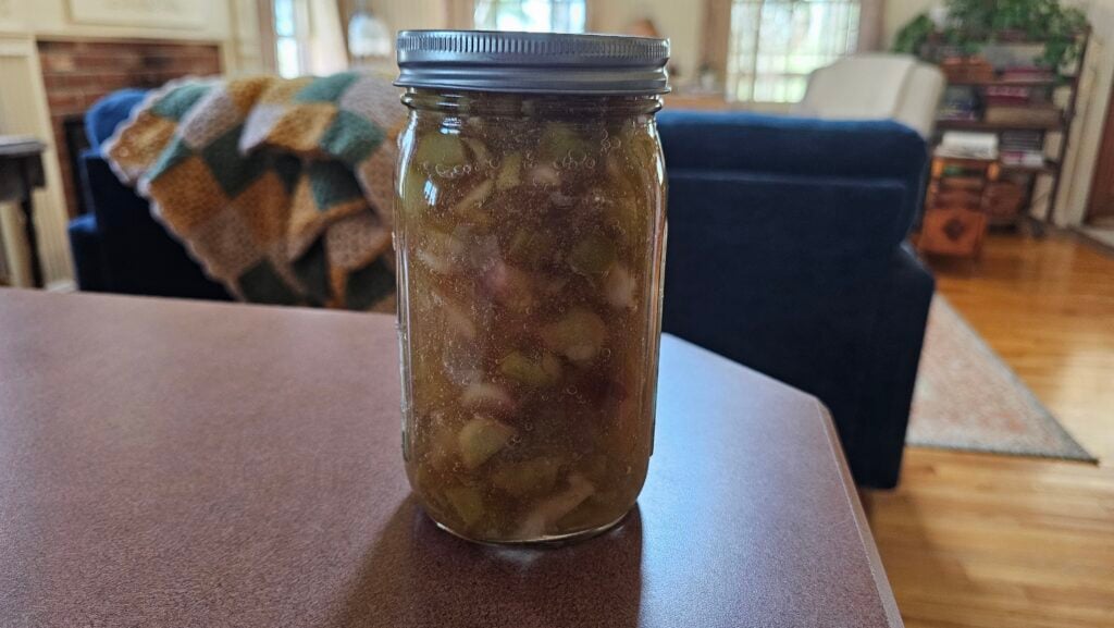 rhubarb pie filling