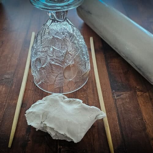 air dry clay flower frogs