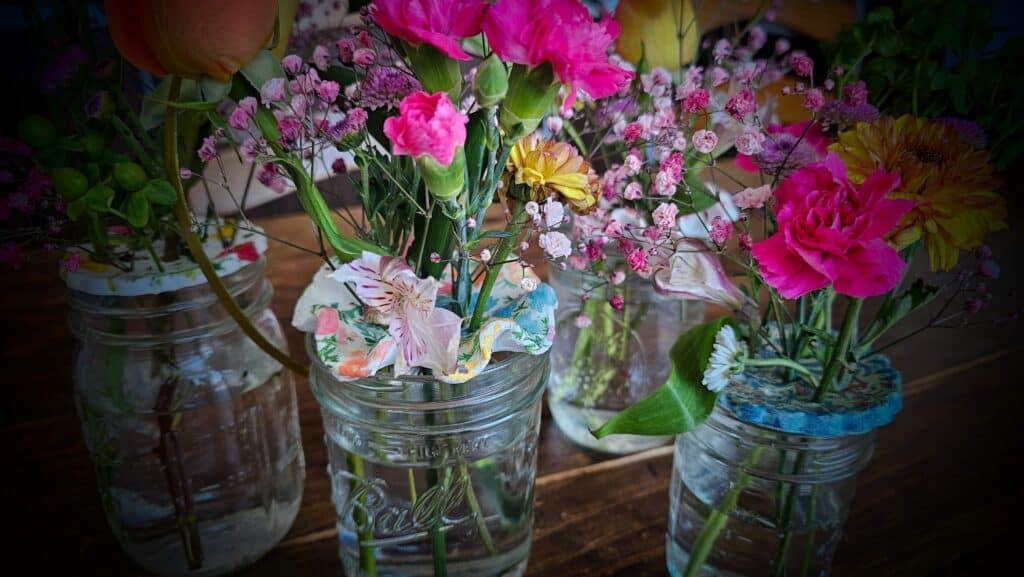 air dry clay flower frogs