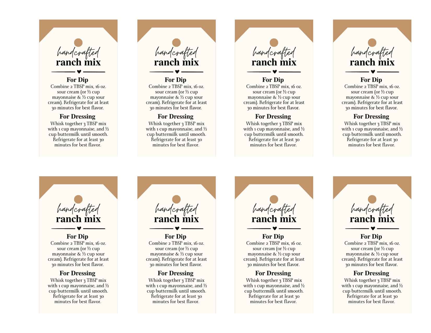 homemade ranch seasoning recipe